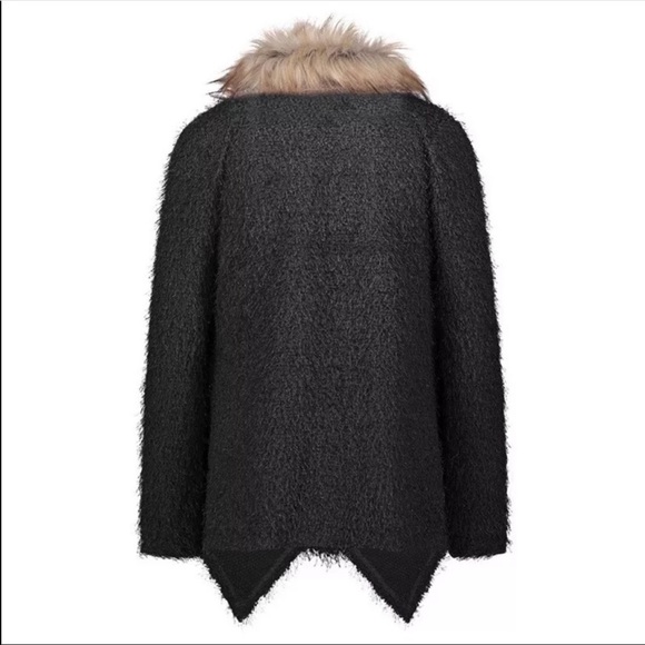 Sherpa Faux Fur Fuzzy Waterfall Cardigan Sweater - Picture 8 of 8